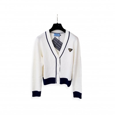 PRADA CONTRASTING CARDIGAN 